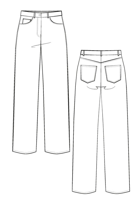 Patron Le pantalon Worn - Maison Fauve Patron Maison Fauve 