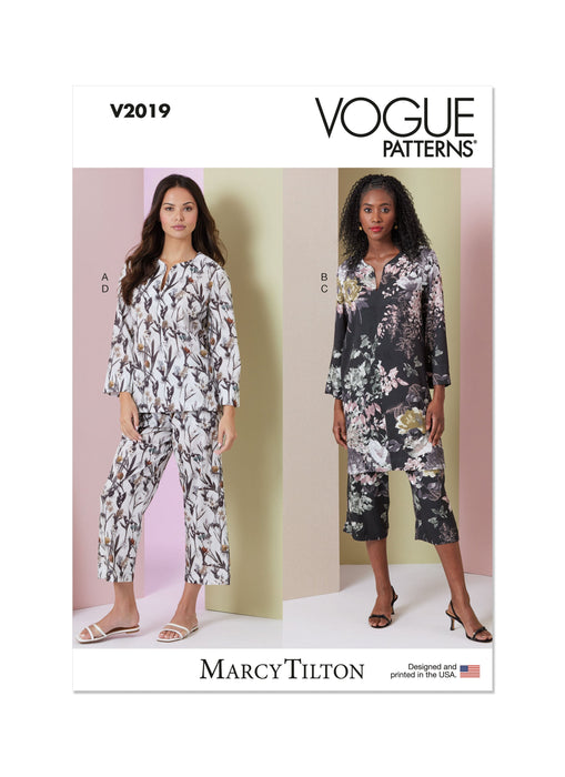 Patron Marcy Tilton - Haut, Pantalon Patron Vogue 