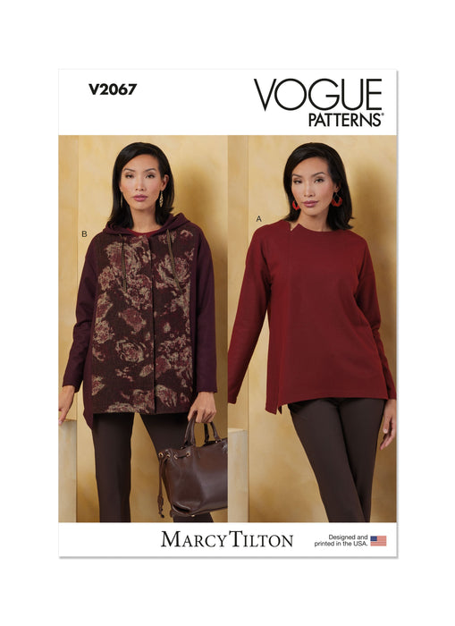 Patron Marcy Tilton - Haut, Veste, T-shirt Patron Vogue 