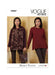 Patron Marcy Tilton - Haut, Veste, T-shirt Patron Vogue 