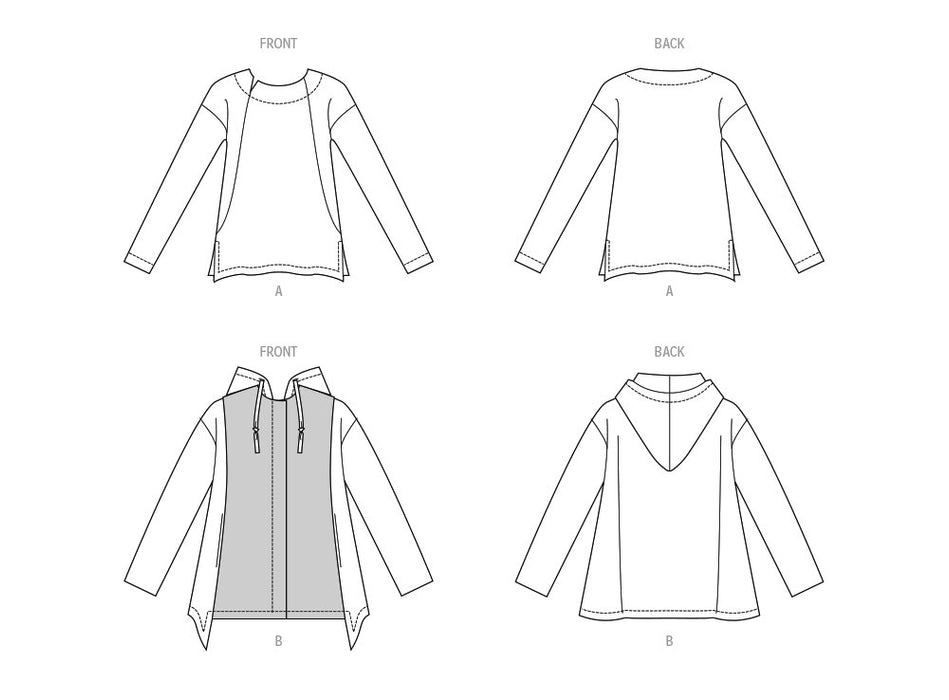 Patron Marcy Tilton - Haut, Veste, T-shirt Patron Vogue 