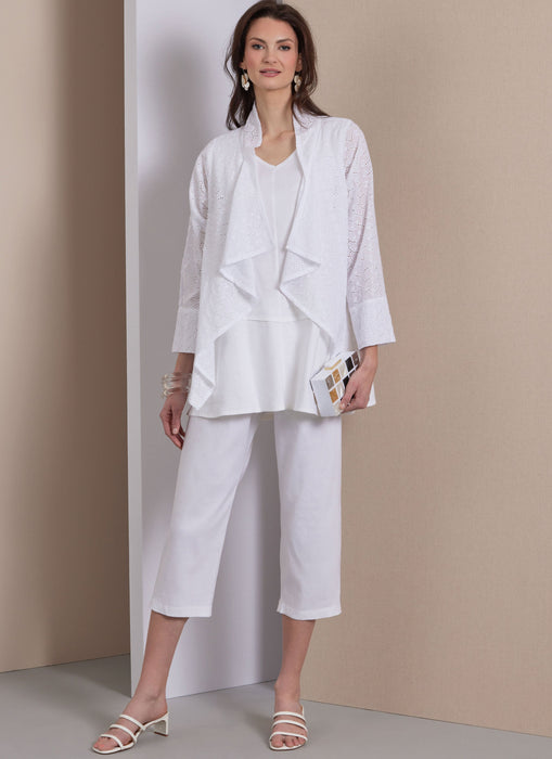 Patron Marcy Tilton - Pantalon, Tunique, Veste Patron Vogue 