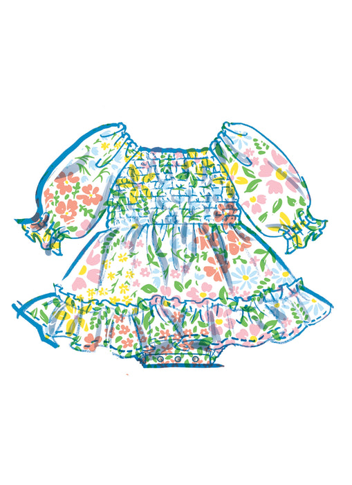 Patron McCall's - Barboteuse, Jupe, Robe, Bandeau Patron McCall's 