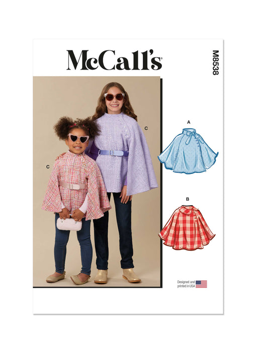 Patron McCall's - Cape, Ceinture Patron McCall's 