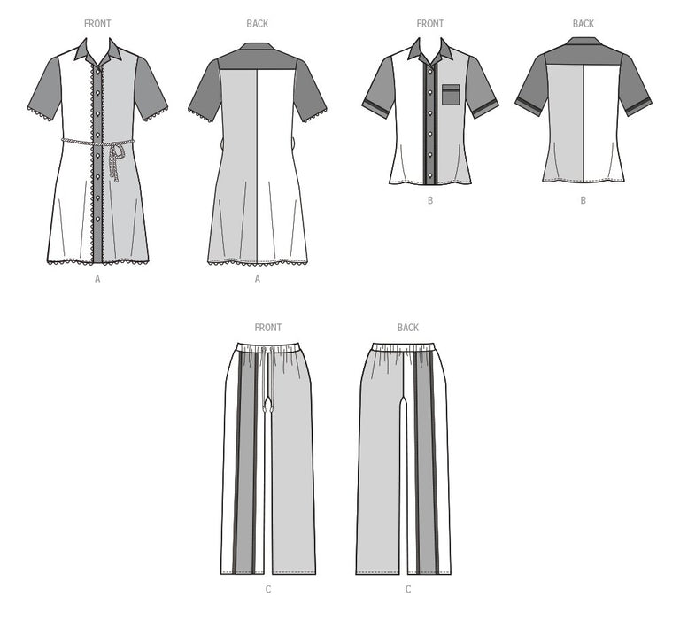 Patron McCall's - Ceinture, Chemisier, Haut, Pantalon, Robe Patron McCall's 