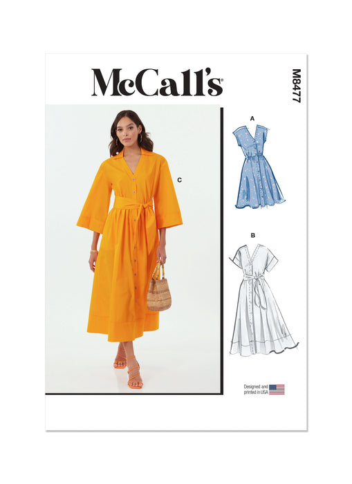 Patron McCall's - Ceinture, Chemisier, Robe Patron McCall's 