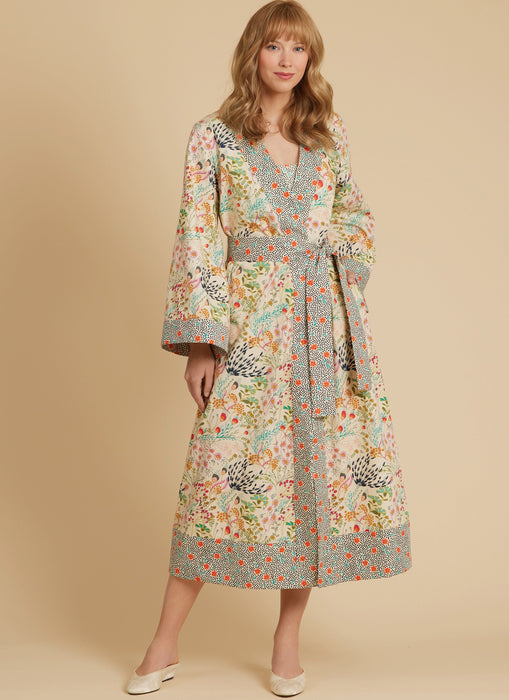 Patron McCall's - Ceinture, Corsage, Culotte, Kimono, Pantalon, Robe, Robe de chambre, Short Patron McCall's 