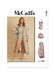 Patron McCall's - Ceinture, Corsage, Culotte, Kimono, Pantalon, Robe, Robe de chambre, Short Patron McCall's 