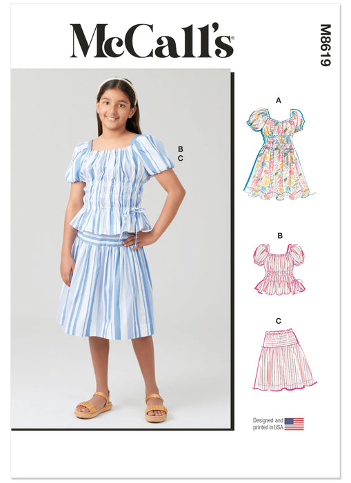 Patron McCall's - Ceinture, Corsage, Haut, Jupe, Robe Patron McCall's 
