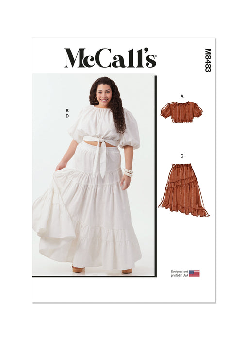 Patron McCall's - Ceinture, Haut, Jupe Patron McCall's 