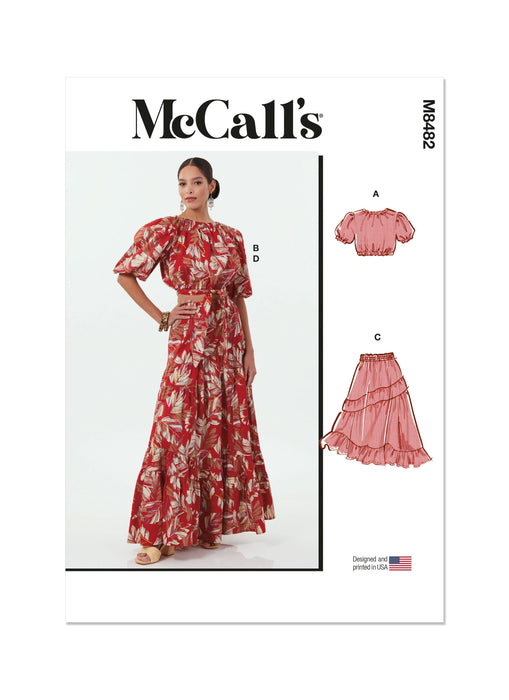 Patron McCall's - Ceinture, Haut, Jupe Patron McCall's 