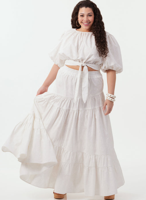 Patron McCall's - Ceinture, Haut, Jupe Patron McCall's 