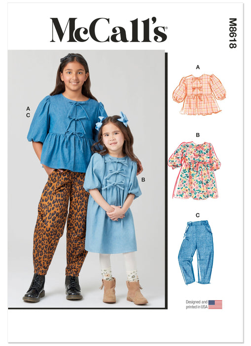 Patron McCall's - Ceinture, Haut, Pantalon, Robe Patron McCall's 