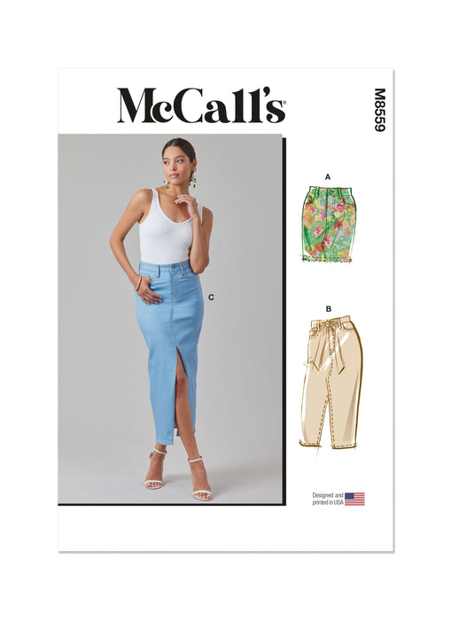 Patron McCall's - Ceinture, Jean, Jupe Patron McCall's 
