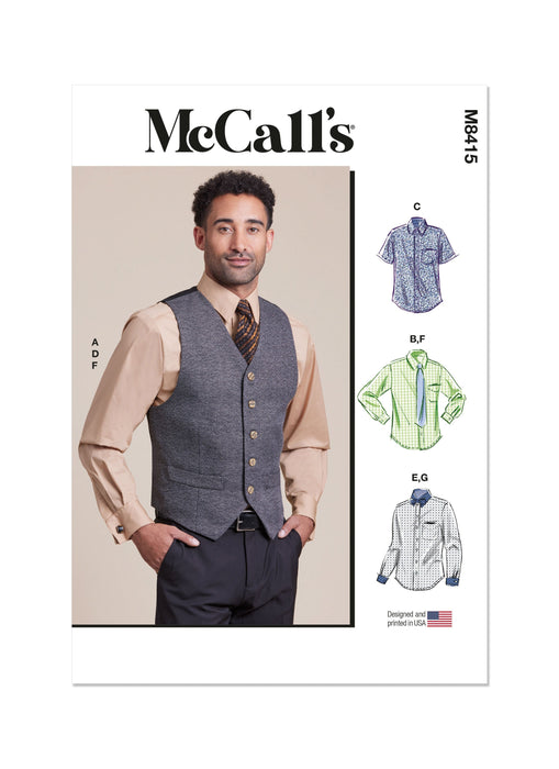 Patron McCall's - Chemise, Gilet Patron McCall's 