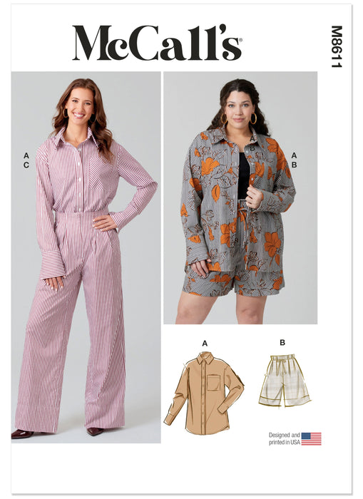 Patron McCall's - Chemise, Pantalon, Short Patron McCall's 