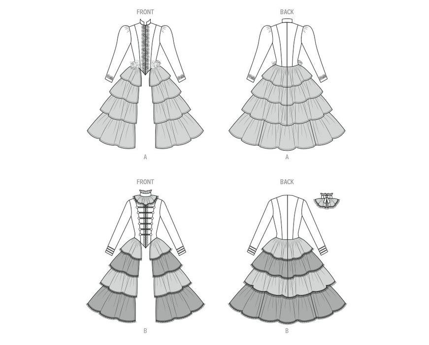 Patron McCall's - Corsage, Jupe, Manteau, Déguisement Patron McCall's 
