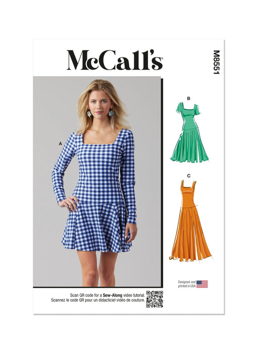 Patron McCall's - Corsage, Jupe, Robe Patron McCall's 