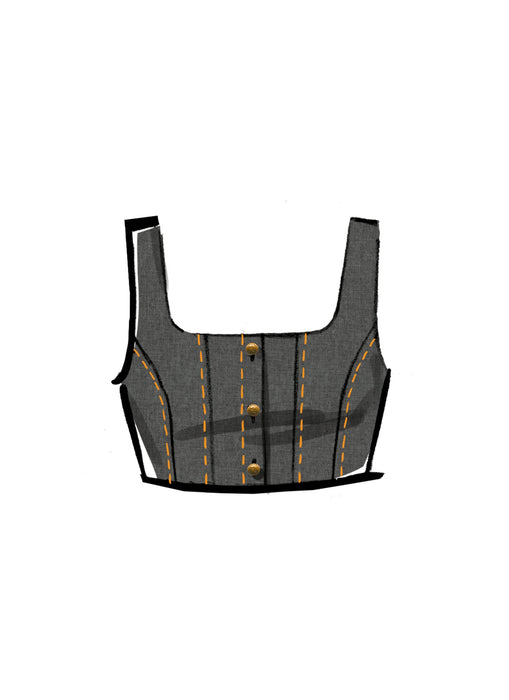 Patron McCall's - Corset, Haut Patron McCall's 