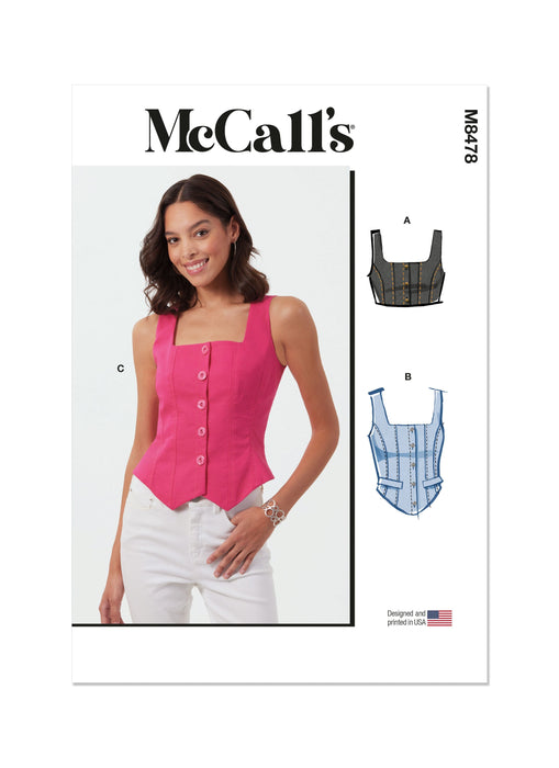 Patron McCall's - Corset, Haut Patron McCall's 