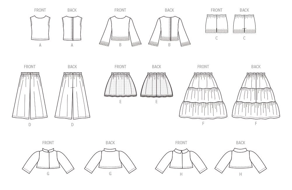 Patron McCall's - Haut, Jupe, Pantalon, Short, Veste, Vêtement pour poupée Patron McCall's 