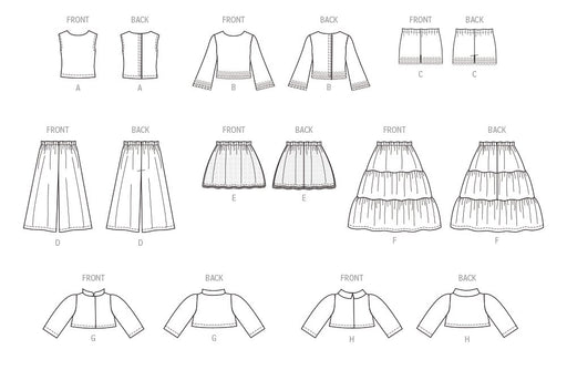 Patron McCall's - Haut, Jupe, Pantalon, Short, Veste, Vêtement pour poupée Patron McCall's 