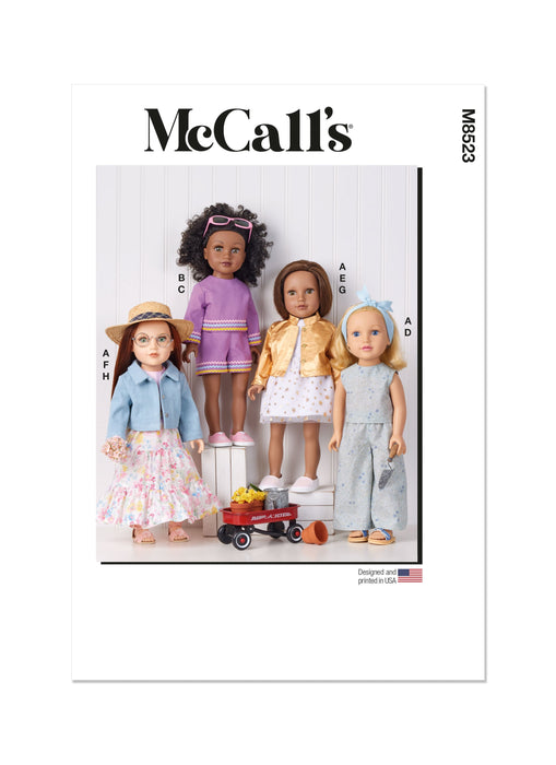 Patron McCall's - Haut, Jupe, Pantalon, Short, Veste, Vêtement pour poupée Patron McCall's 