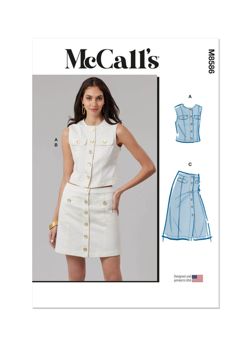 Patron McCall's - Haut, Jupe Patron McCall's 