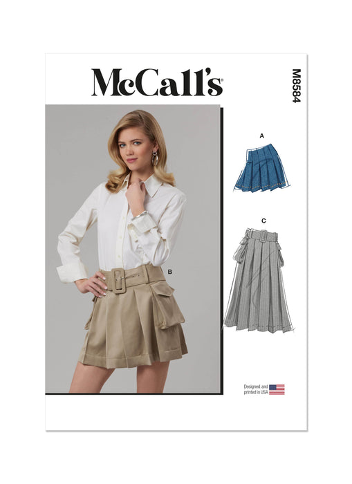 Patron McCall's - Jupe, Ceinture Patron McCall's 