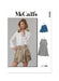 Patron McCall's - Jupe, Ceinture Patron McCall's 