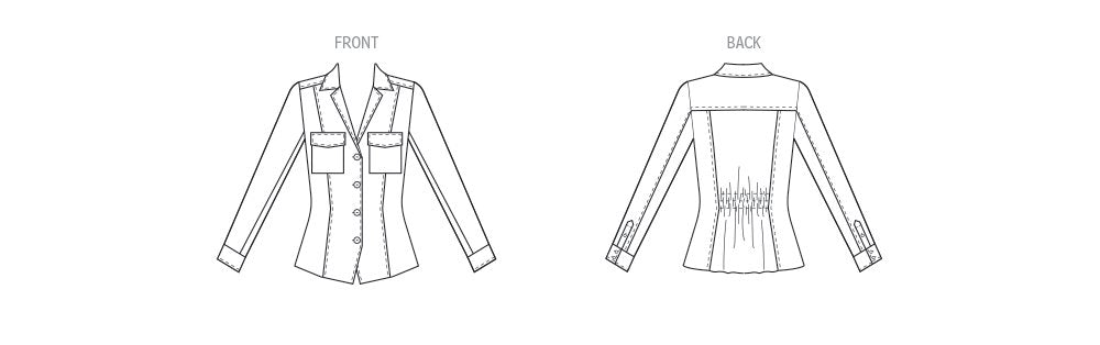 Patron Melissa Watson - Chemise, Veste Patron McCall's 