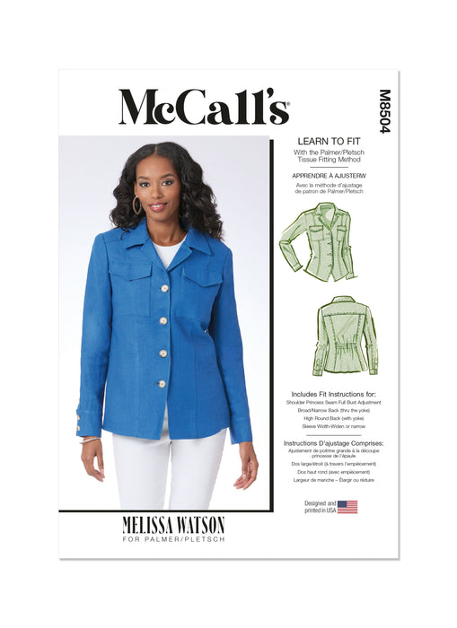 Patron Melissa Watson - Chemise, Veste Patron McCall's 