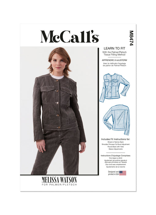 Patron Melissa Watson - Pantalon, Veste Patron McCall's 