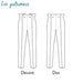 Patron Pantalon CALDER - Les Patronnes Patron Les patronnes 