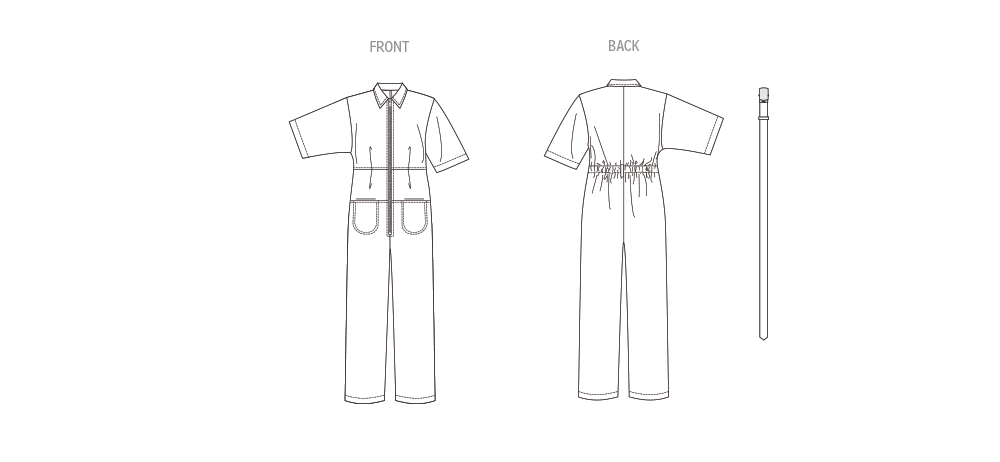 Patron Rachel Comey - Ceinture, Combinaison Patron Vogue 