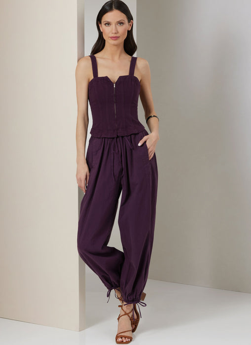 Patron Rachel Comey - Combinaison, Corsage, Pantalon Patron Vogue 