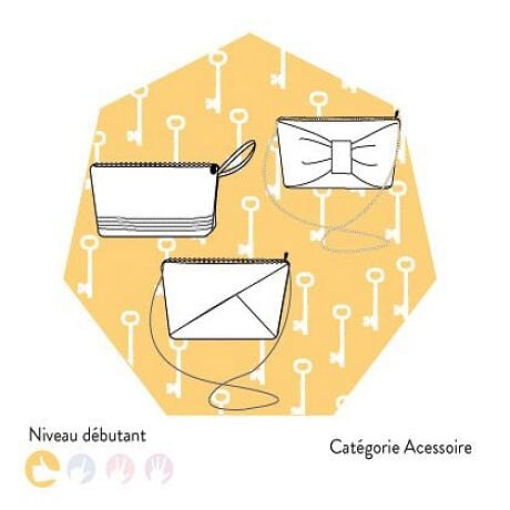 Patron Trio de pochettes - Les Patronnes Patron Les patronnes 