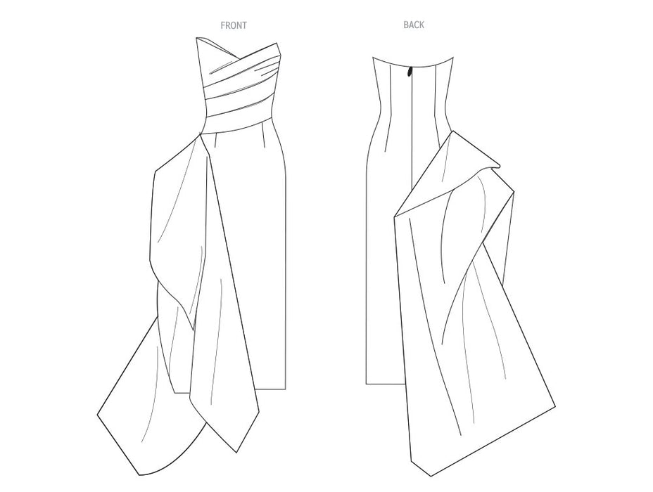 Patron Vogue - Bustier, Corsage, Jupe, Robe Patron Vogue 