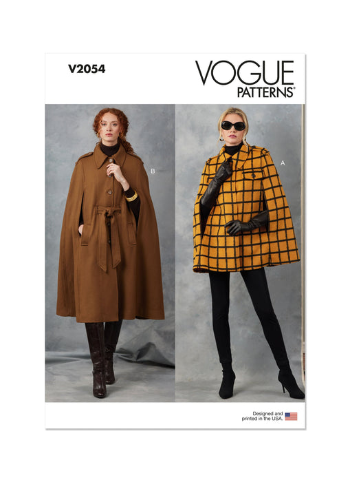 Patron Vogue - Cape, Ceinture Patron Vogue 