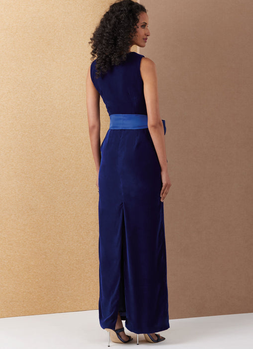 Patron Vogue - Cape, Ceinture, Robe Patron Vogue 
