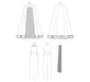 Patron Vogue - Cape, Ceinture, Robe Patron Vogue 
