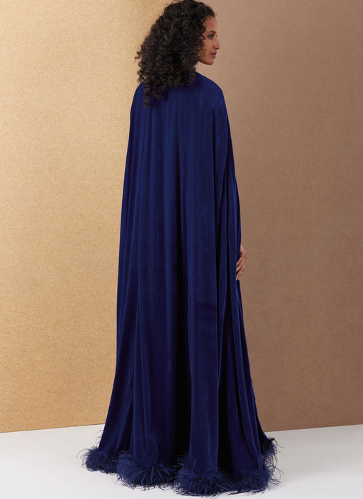 Patron Vogue - Cape, Ceinture, Robe Patron Vogue 