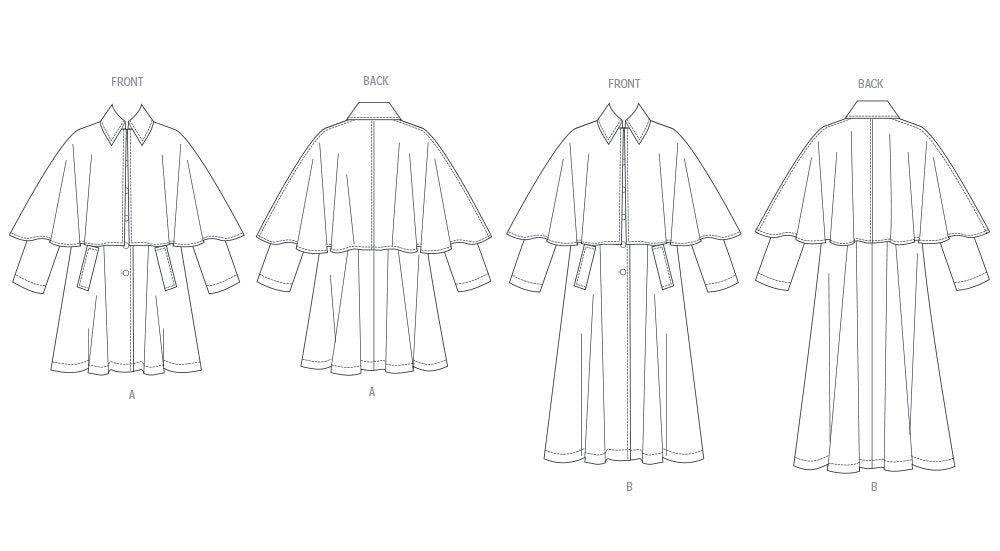 Patron Vogue - Cape, Manteau Patron Vogue 