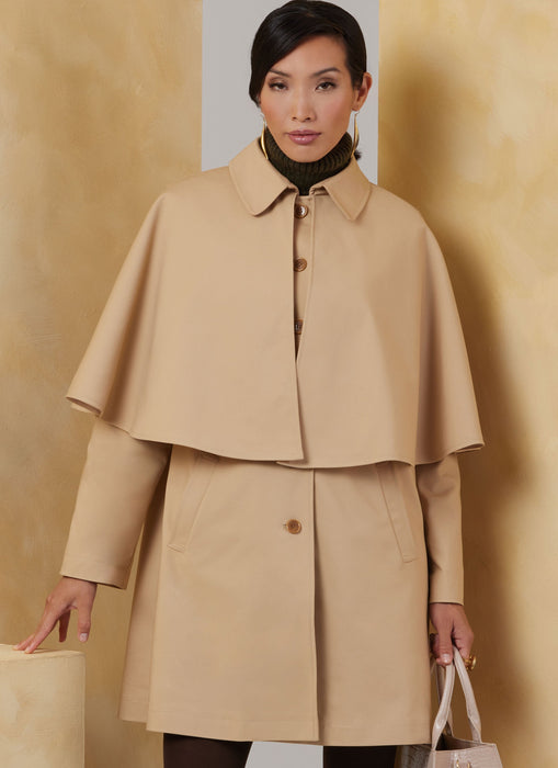 Patron Vogue - Cape, Manteau Patron Vogue 