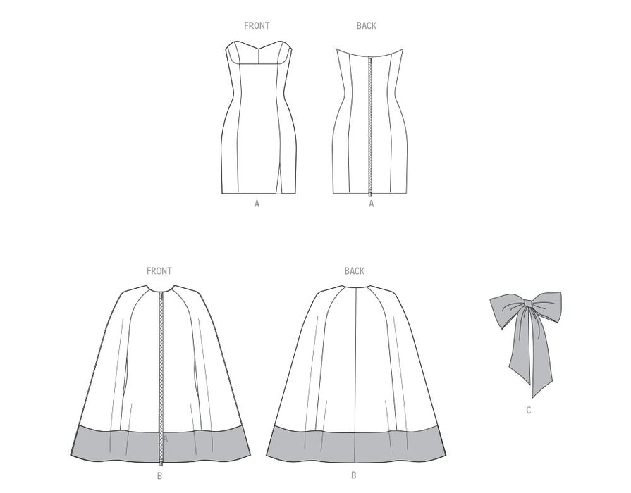 Patron Vogue - Cape, Robe Patron Vogue 