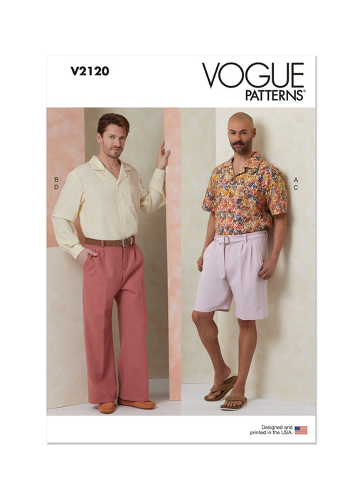 Patron Vogue - Ceinture, Chemise, Pantalon, Short Patron Vogue 