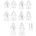 Patron Vogue - Ceinture, Corsage, Jupe, Manteau, Pantalon Patron Vogue 
