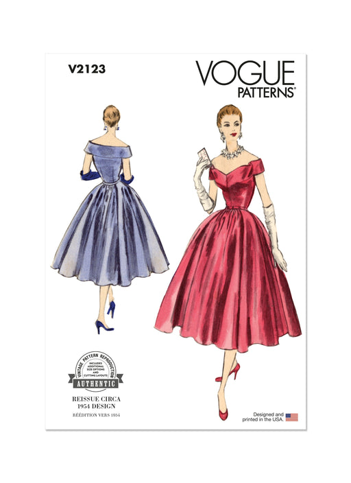 Patron Vogue - Ceinture, Corsage, Jupe, Robe Patron Vogue 