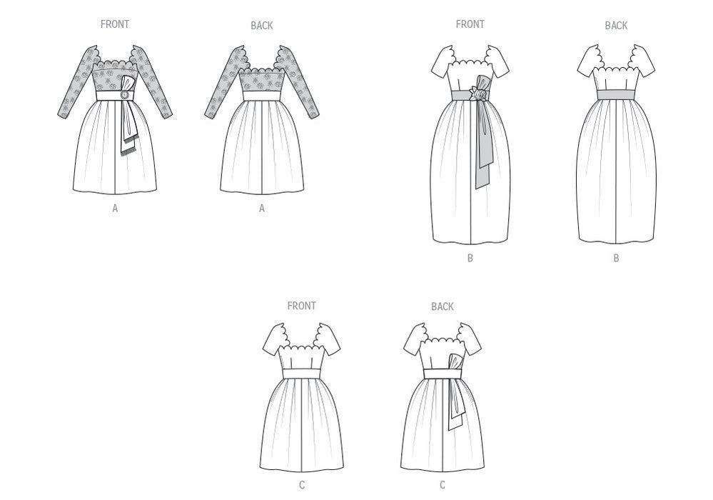 Patron Vogue - Ceinture, Corsage, Jupe, Robe Patron Vogue 