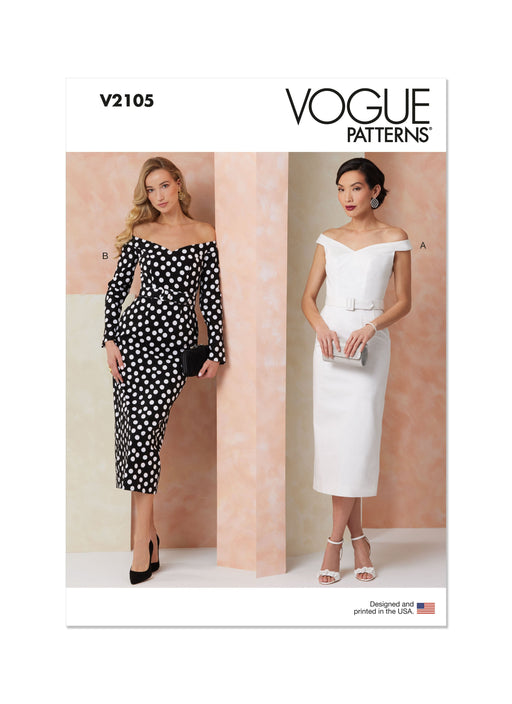 Patron Vogue - Ceinture, Corsage, Jupe, Robe, Soutien Patron Vogue 